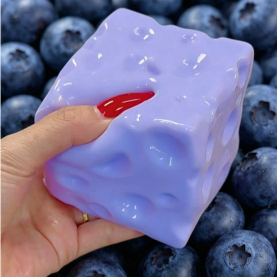 Food & Snacks Coloring Book Bold & Easy Pdf - New Blueberry Color Cheese Squishy Toy