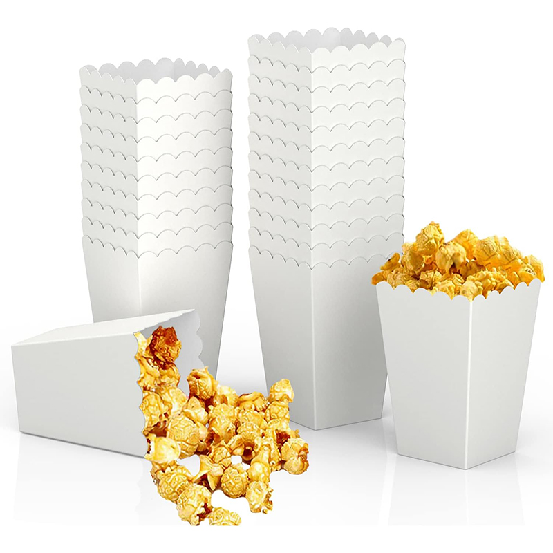 Food Snacks For Kids Party - 12pcs Paper Candy Cartons Popcorn Box
