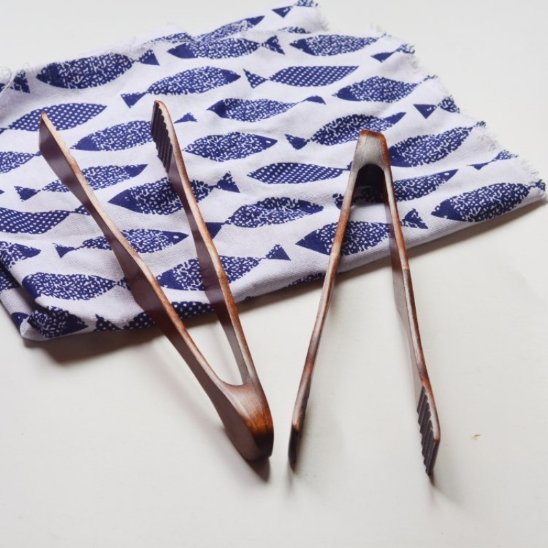 Food In Japanese Snacks - Natural Wood Food Serving Tongs Safe