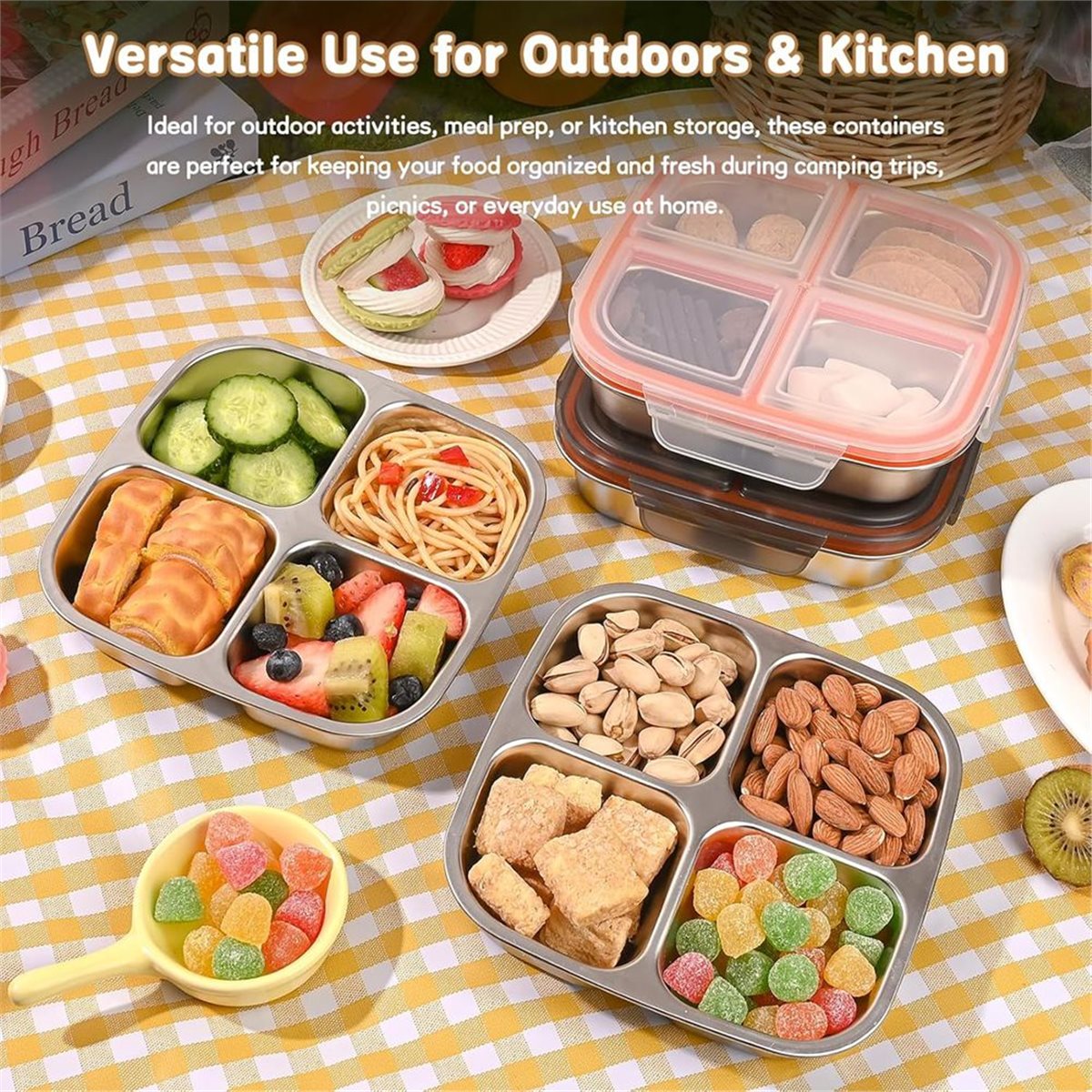 【TODAY-BUY】~@ 2 Pack Stainless - Food Snacks To Buy ulasan dan harga