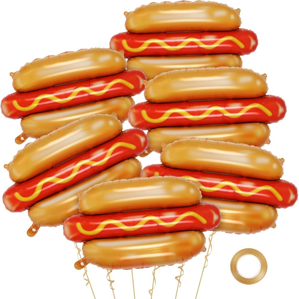 6Pcs Giant Hot Dog Balloons, F - Food Giant Snacks ulasan dan harga