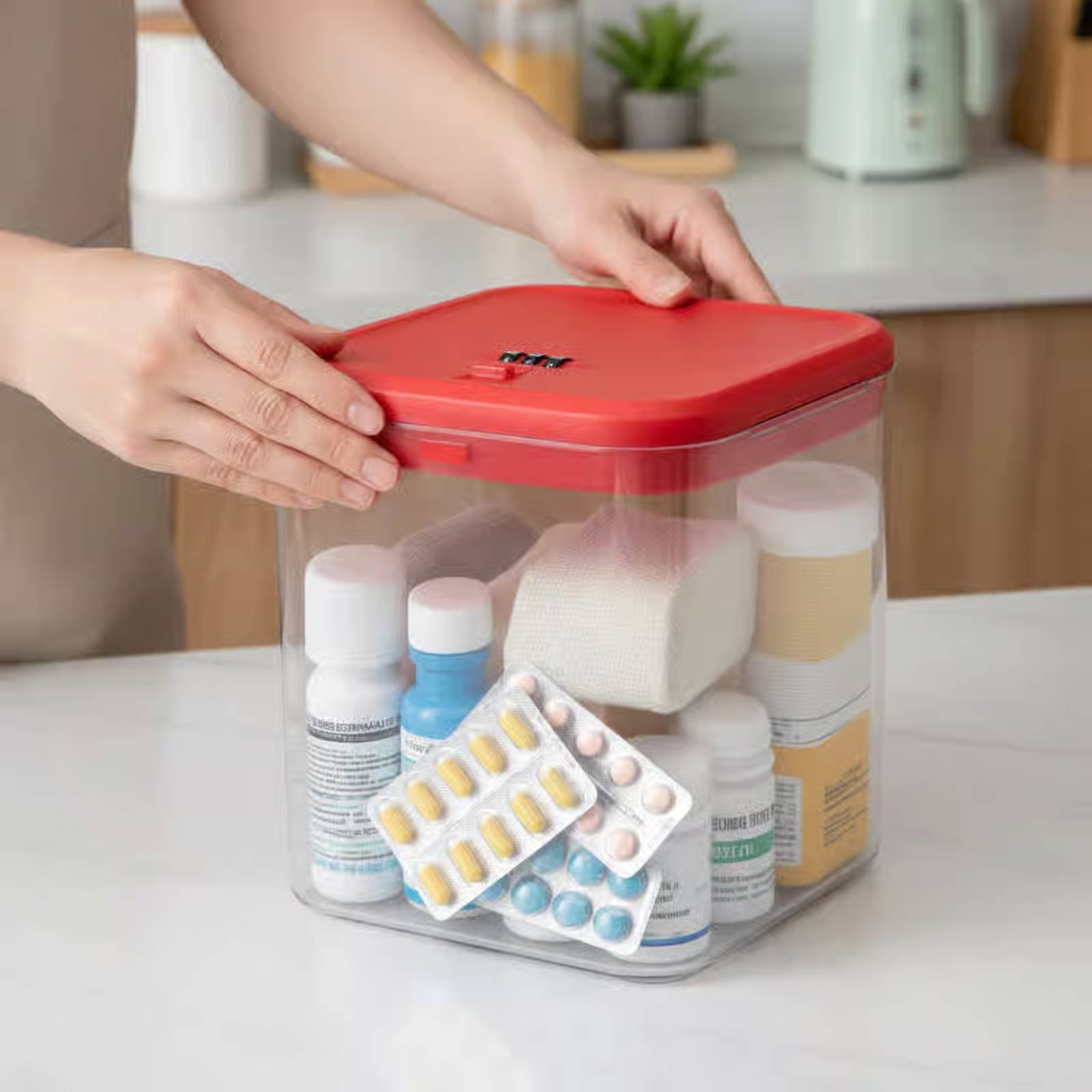 Clear Lockable Box Versatile L - Food & Snacks Coloring Book Bold & Easy Pdf ulasan dan harga