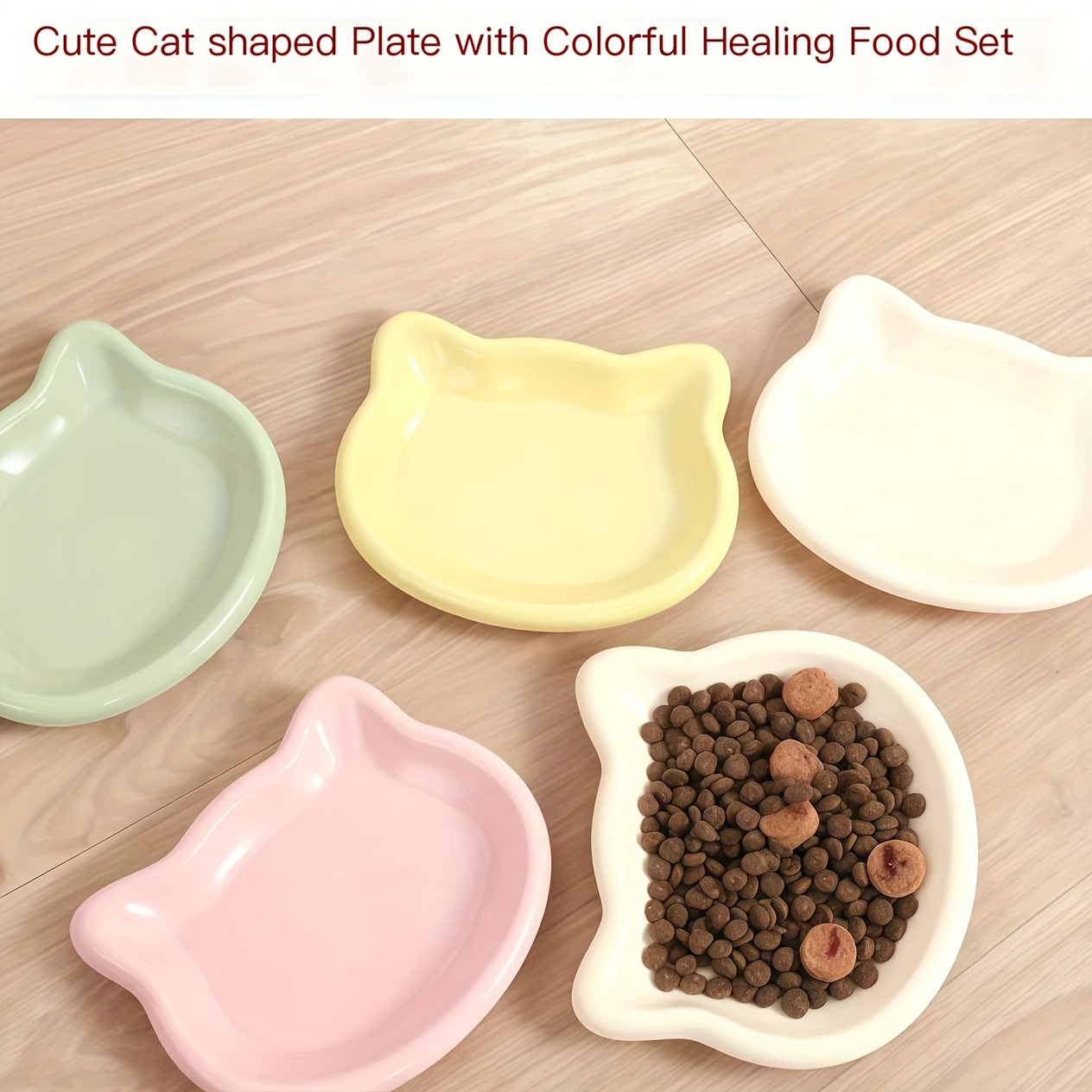 4-Color Pet Bowl Cat Food Dish - Food Snacks That Are Black ulasan dan harga