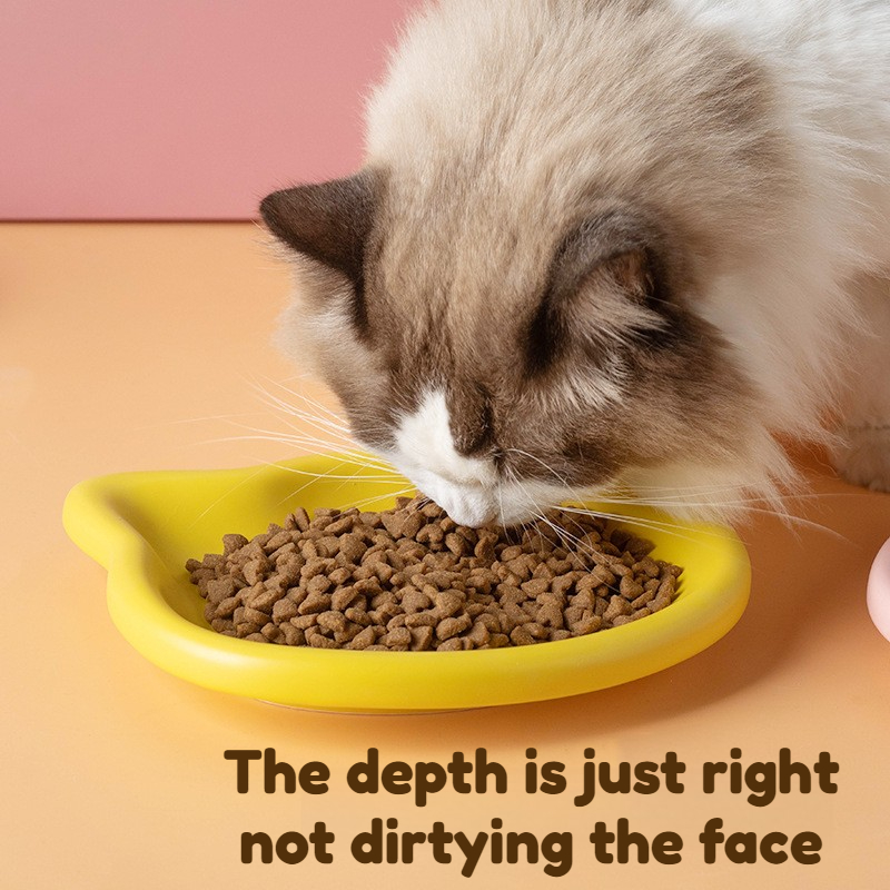 4-Color Pet Bowl Cat Food Dish - Food Snacks That Are Black ulasan dan harga