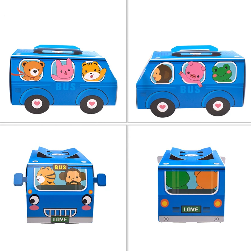 6PCS Gift Box Packaging Handle - Food Snacks For Kids Party ulasan dan harga