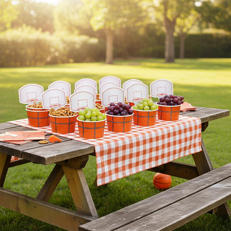 6 PCS Basketball Snack Bowls F - Food Snacks For Kids Party ulasan dan harga
