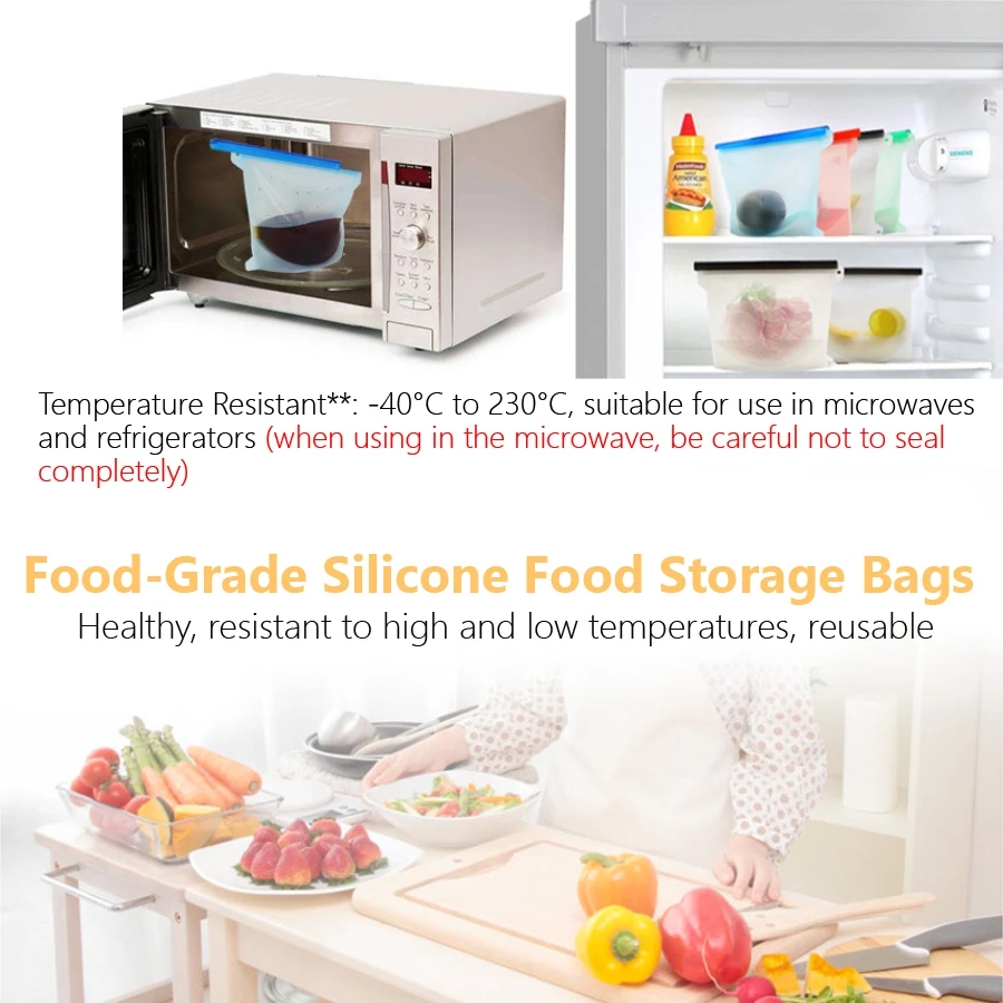 1000ml Reusable Silicone Food  - Food Z ulasan dan harga