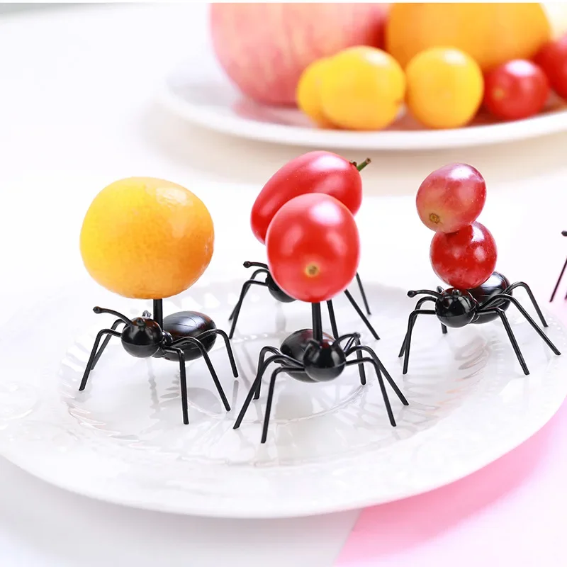 112Pcs/Set Black Ants Toothpic - Food Snacks That Are Black ulasan dan harga