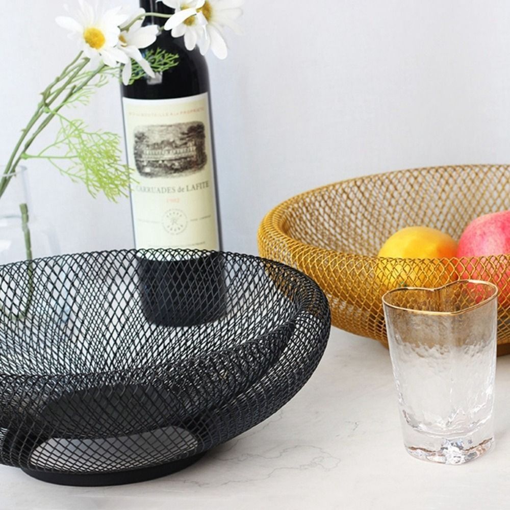 Black/Gold Iron Art Fruit Bask - Food Snacks That Are Black ulasan dan harga