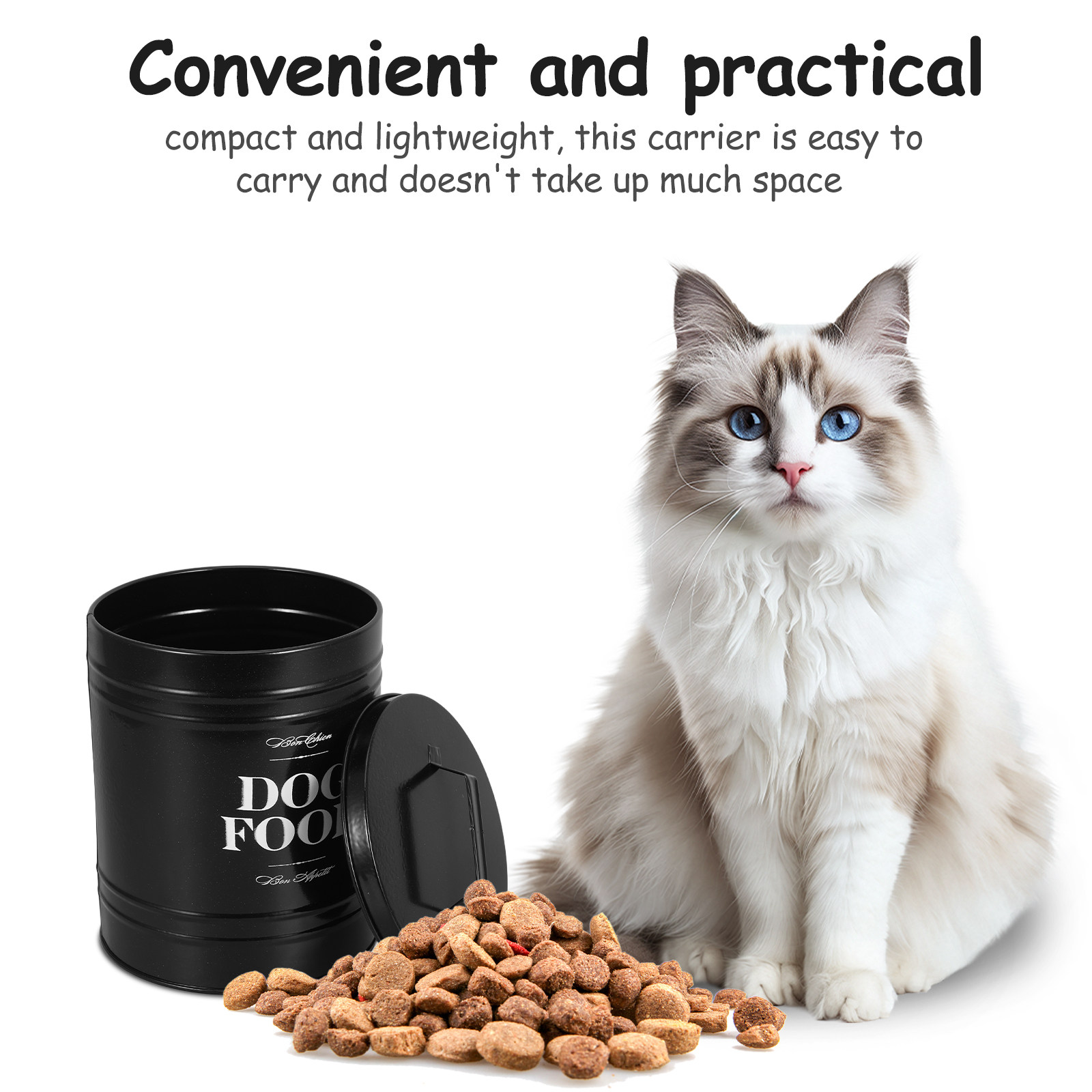 54Oz Pet Food Storage Bin Meta - Food Snacks That Are Black ulasan dan harga
