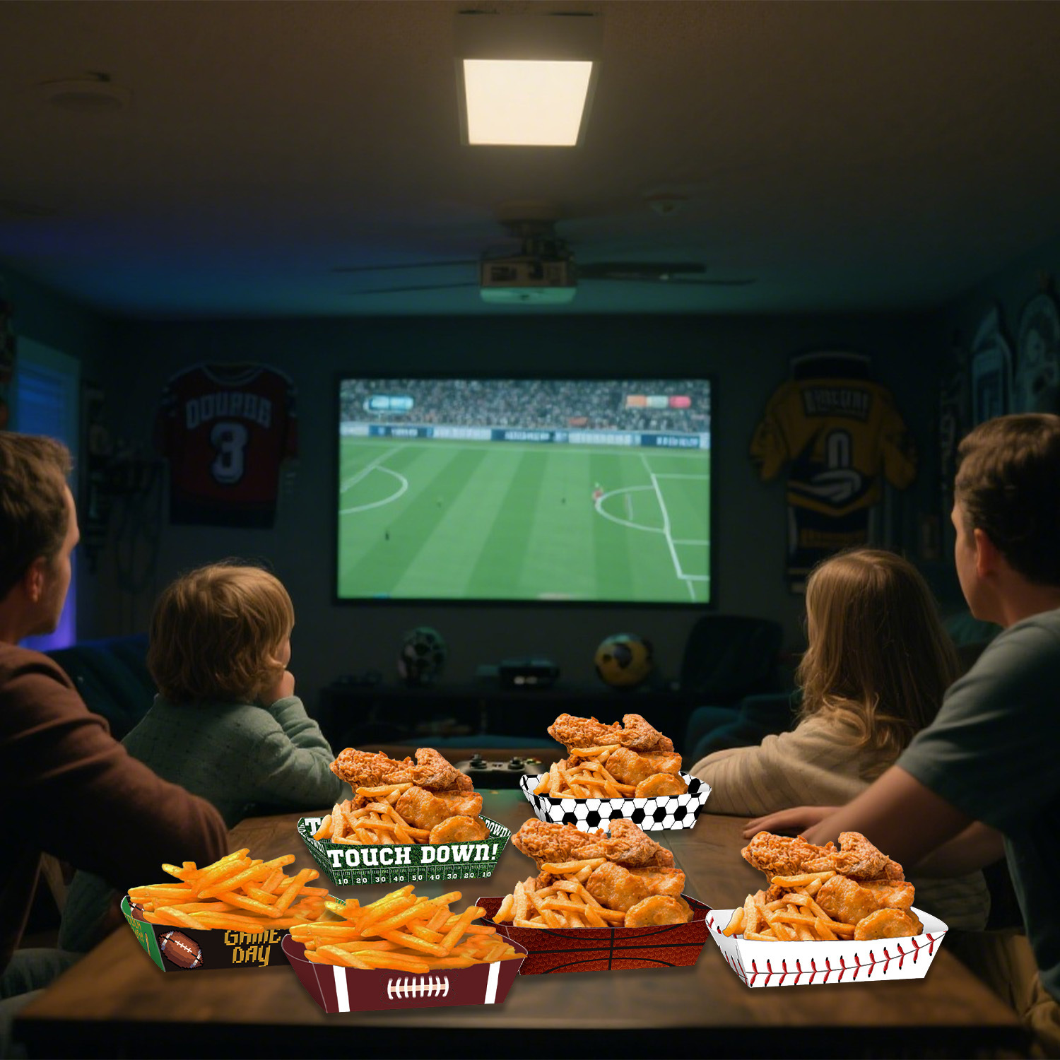 Sport Ball Food Tray Theme Par - Food Snacks For Kids Party ulasan dan harga