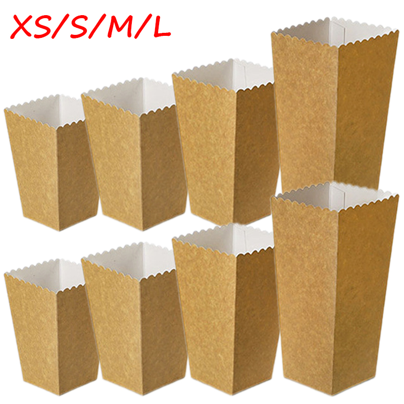 24pcs/lot Kraft Paper Popcorn  - Food Snacks For Kids Party ulasan dan harga