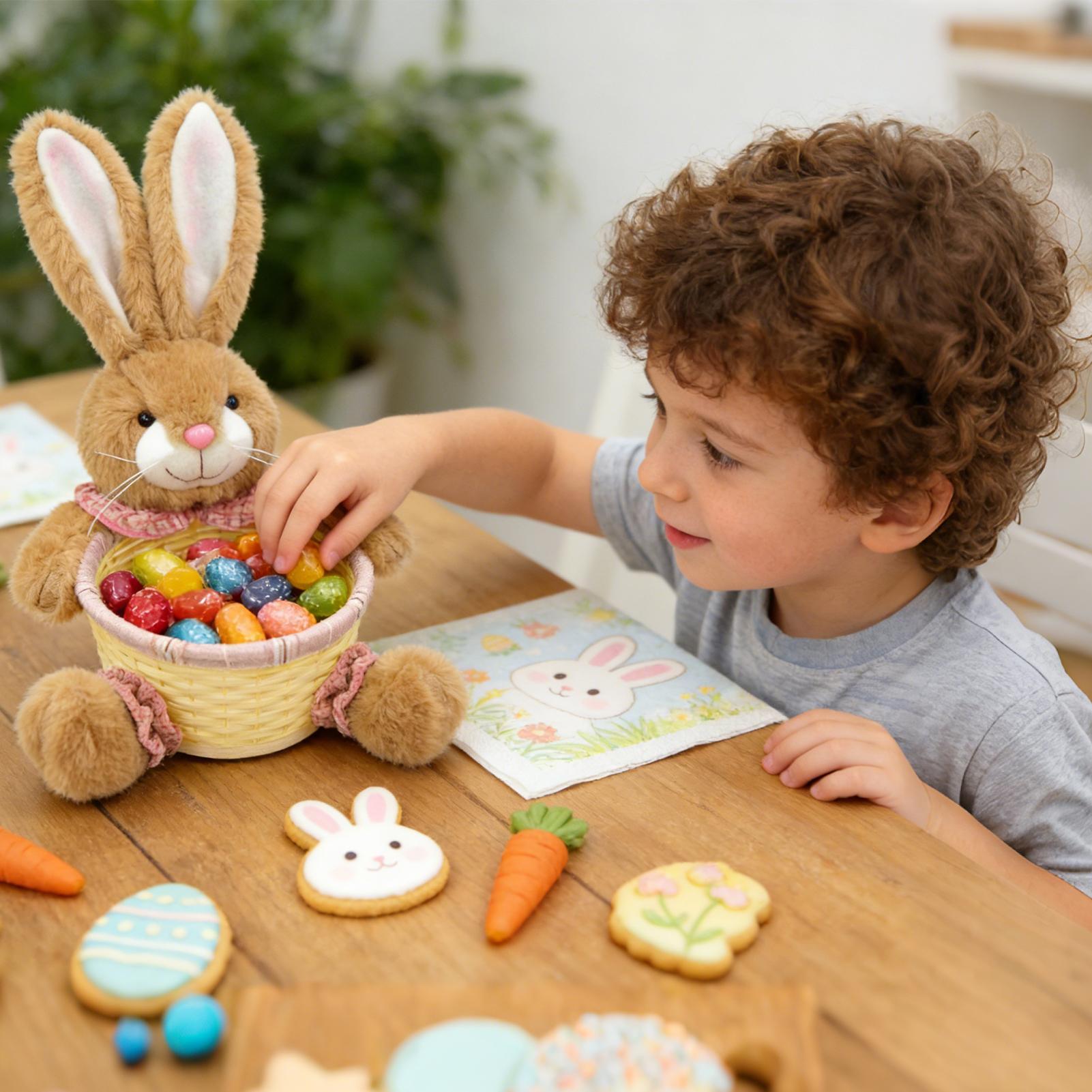 Easter Basket Cute Bunny Shape - Food Snacks For Kids Party ulasan dan harga