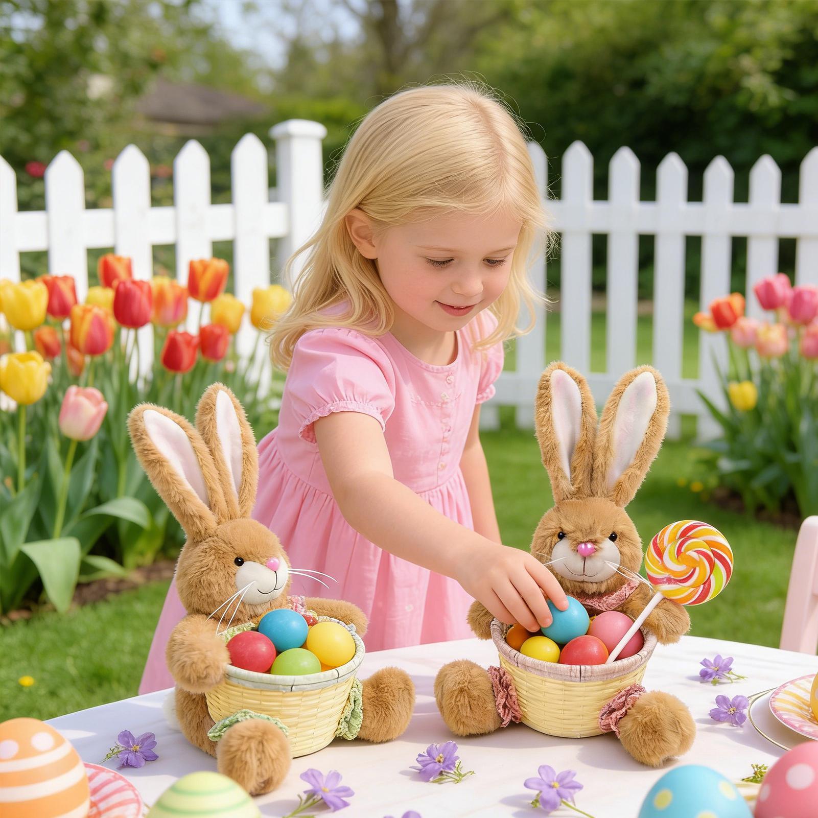 Easter Basket Cute Bunny Shape - Food Snacks For Kids Party ulasan dan harga