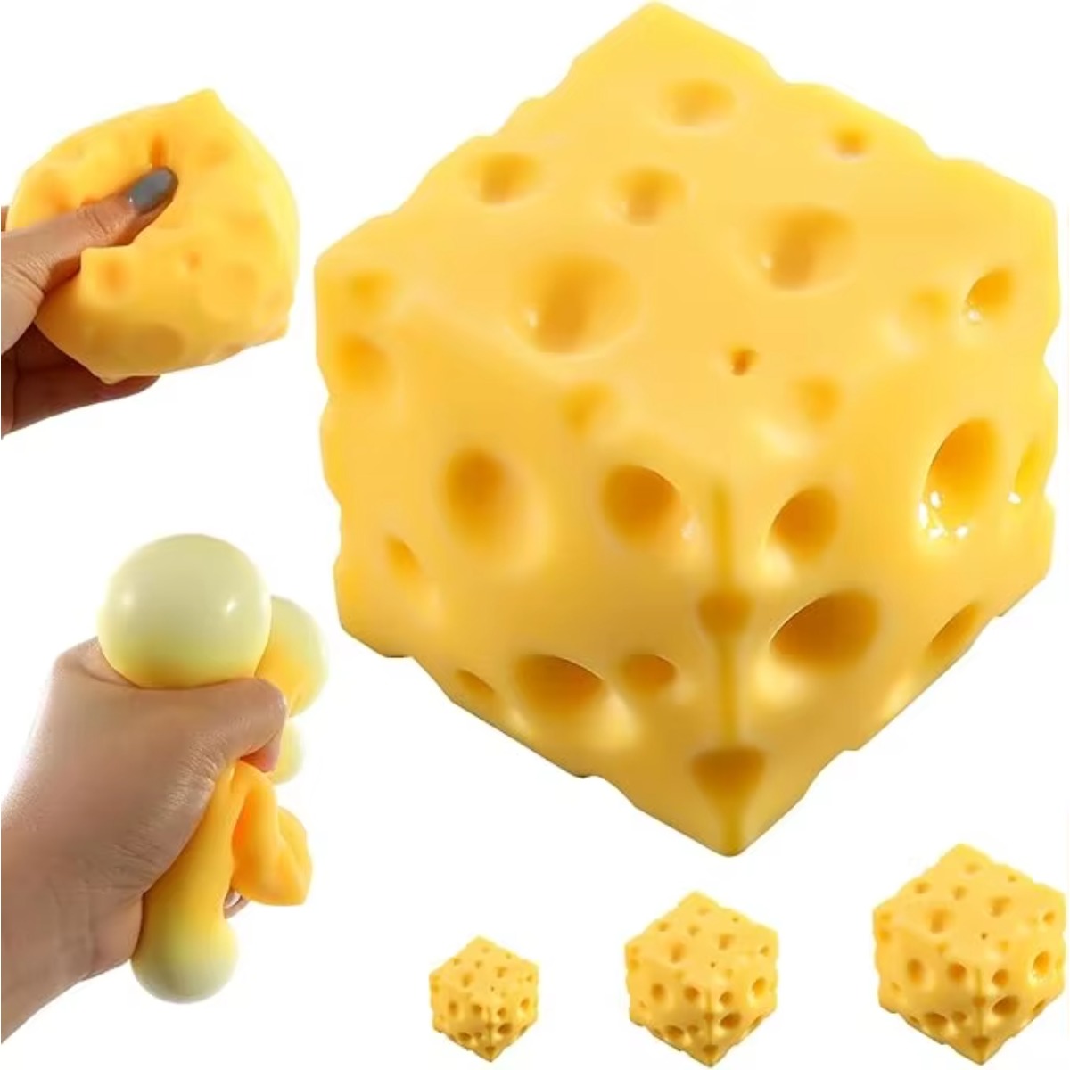 Cheese Stress Ball Squishy Toy - Food & Snacks Coloring Book Bold & Easy Pdf ulasan dan harga